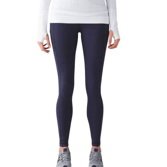 LULULEMON ATHLETICA Speed Up Tight V In Deep Indigo Size 2 - Picture 2 of 9